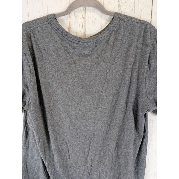 The Nike Tee Size XL JUST DO IT Graphic Gray Short Sleeve‎ Womens Top - Picture 6 of 8